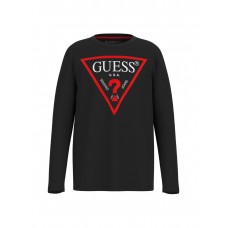 GUESS μπλούζα παιδική L84I29K8HM0-JBLK μαύρη